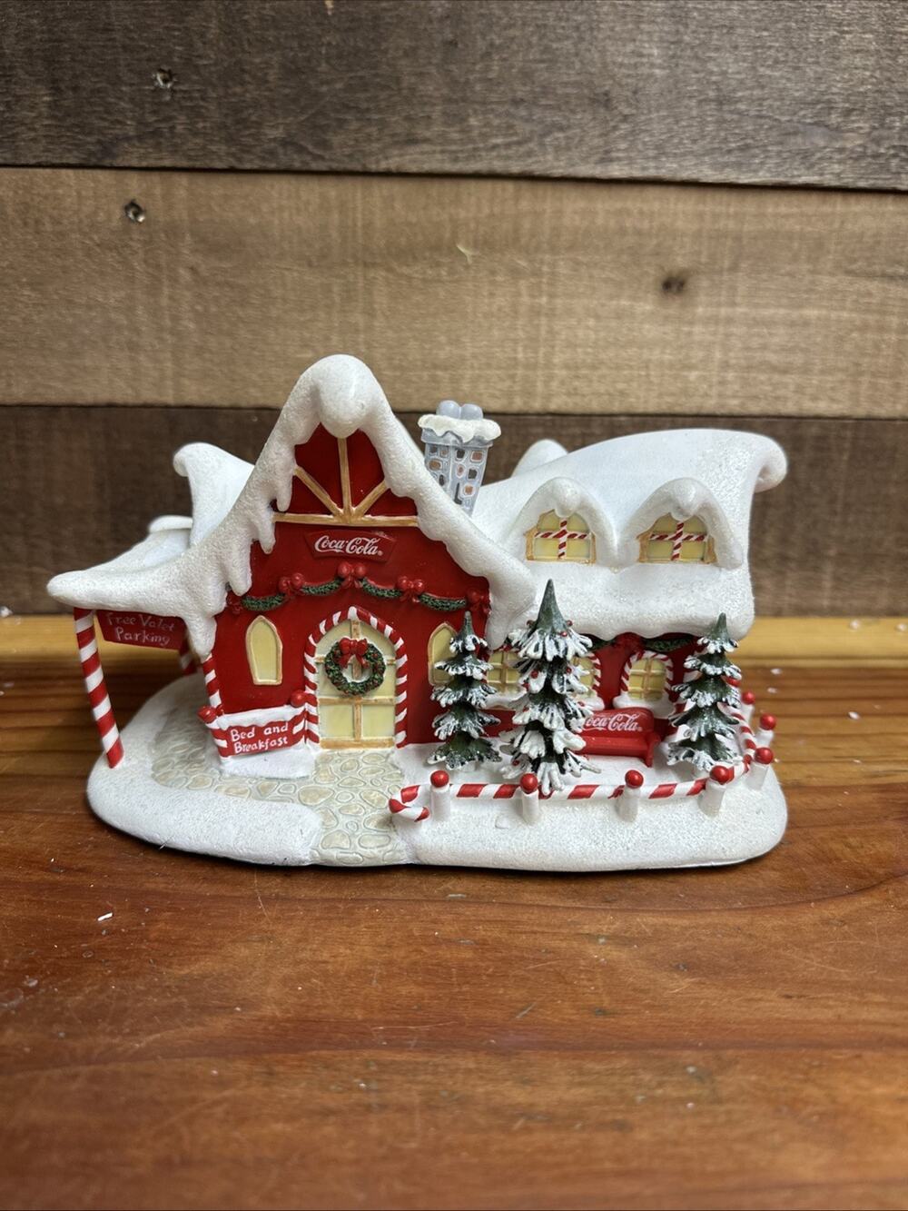 Hawthorne Village Coca-Cola Polar Bear Village Bed & Breakfast In Styrofoam